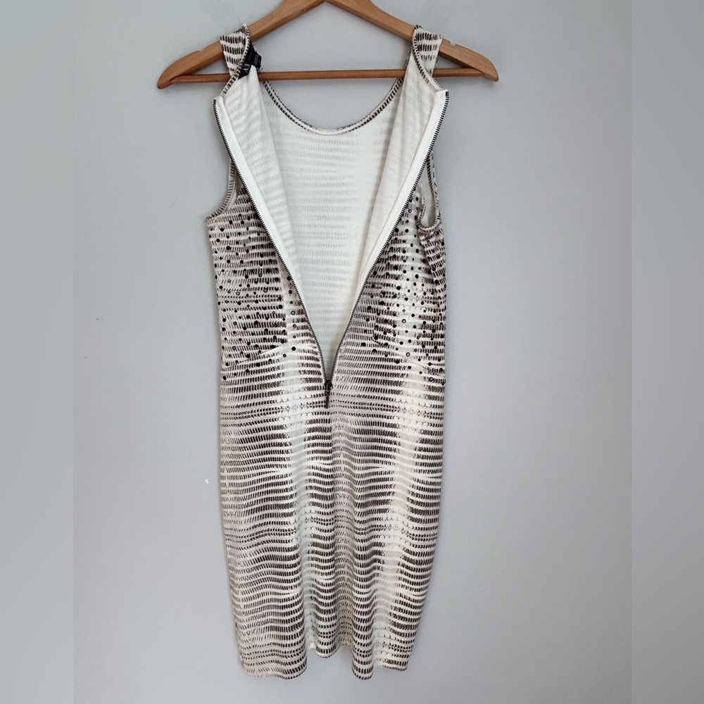 NWOT A/X Armani Exchange | Size S
White & Black Sequin Bodycon Dress - Picture 6 of 6